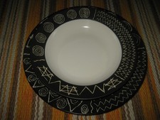 2 piatti Habitat Scraffito, vintage -Made in Japan