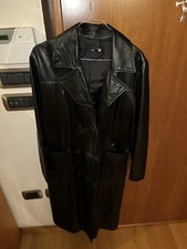 Cappotto lungo in vera pelle LB collection nero Taglia 40