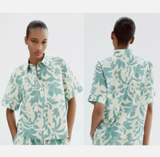 NEW ZARA printed cotton shirt