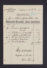 WEGELEBEN, fattura 1915