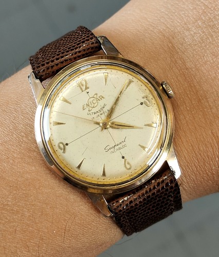 Antico orologio polso dorato - orologio,
