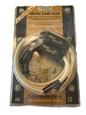 Cavo audio trasparente Musiclink più RCA nuovo