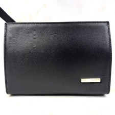 BALLY pochette in pelle nera