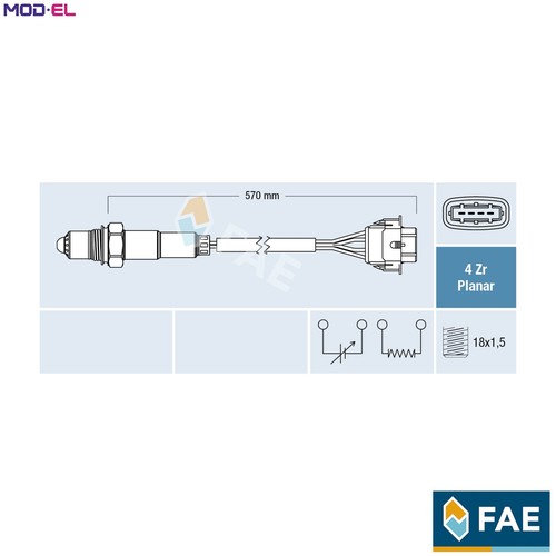 Sensore lambda 77154 per - lambda,
