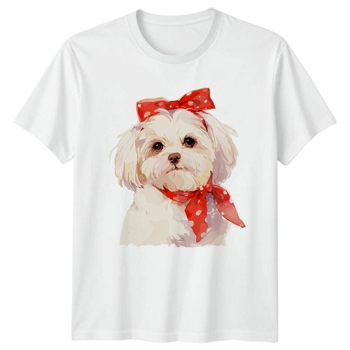 Shirt con fiocco - con, cani