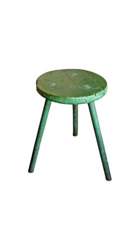 Sgabello mungitura vintage - sgabello, da