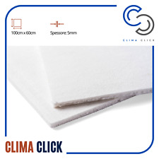 CARTA FIBRA CERAMICA PANNELLO ISOLANTE ROTOLO CALDAIA STUFA PELLET 60x100 sp5 mm