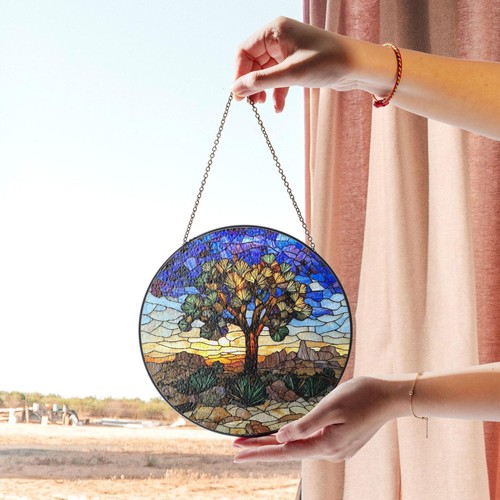 Giosuè albero vetro colorato - vetro,