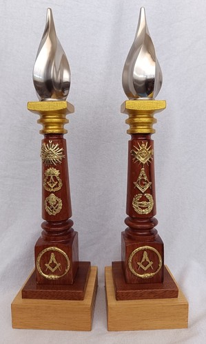 Massoneria colonne legno - in,