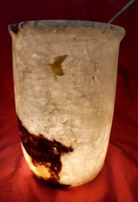 Vaso portacandela alabastro - portacandela, in