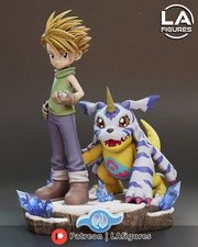 Statua Matt and Gabumon (Digimon) - 187 mm - Stampa 3D Fan Art