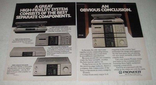Pubblicità pioneer 1982 - pubblicità,