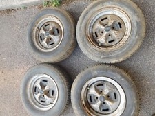 AUTO CERCHI ACCIAIO FERGAT FIAT 131 ABARTH 500 A112 13" 5JX13 H1 TRENO 4 GOMME