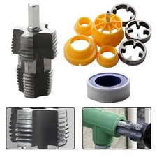 Strumento Taglierina Filettata per Tubi Acqua in PVC con Adattatore Trapano Elet