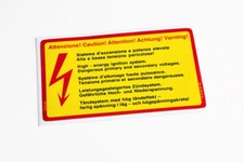 Adesivo "Alta Tensione" per