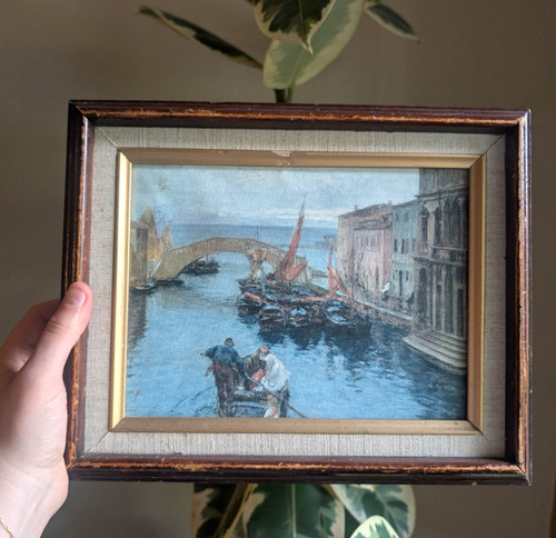 Piccolo quadro vintage - , marina