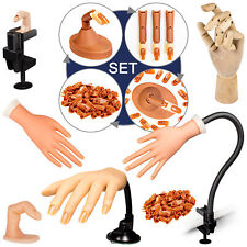 Mano per esercizi unghie supporto da tavolo in silicone mobile allenatore mano modellante legno dita