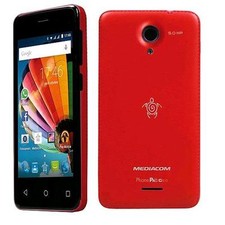 MEDIACOM BATG410 BATTERIA COVER PHONE PAD G410 CARICABATTERIA ORIGINALE ROSSO 