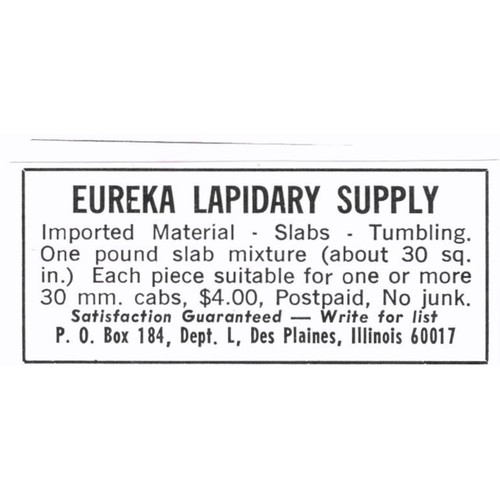 Eureka lapidary supply des - eureka,