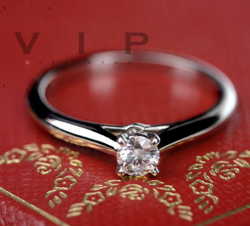 Anello solitario cartier - anello, 1895