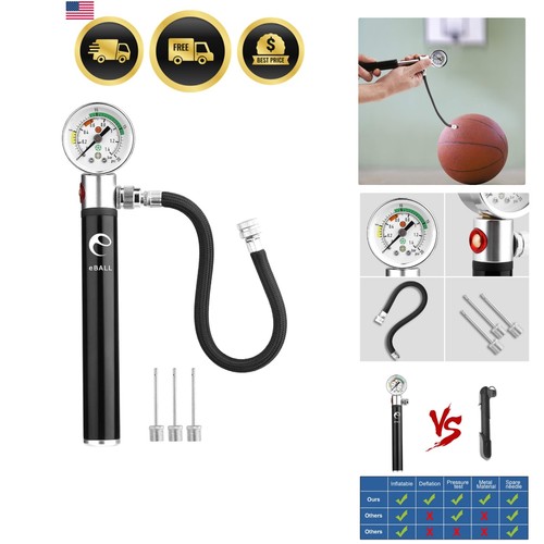 Ball pump with pressure gauge - ball,