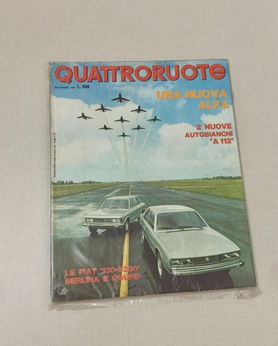 Quattroruote settembre 1971 - quattroruote,