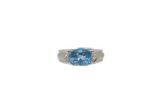 Anello Donna Topazio Azzurro