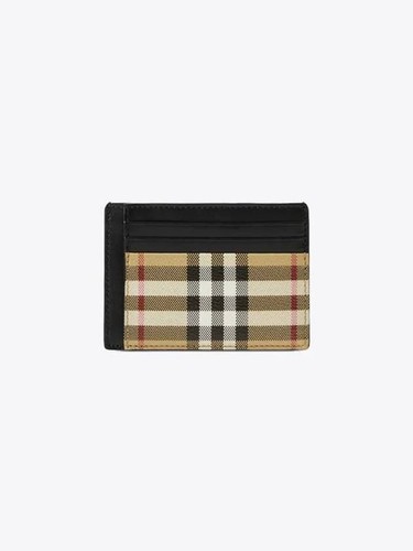 Burberry check money clip card - clip,