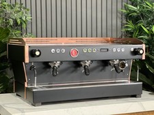LA MARZOCCO LINEA PB 3 GROUP MACCHINA CAFFÈ ESPRESSO NERO E RAME COMMERCIALE