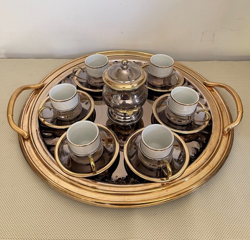 Set caffe acciaio vintage - set,