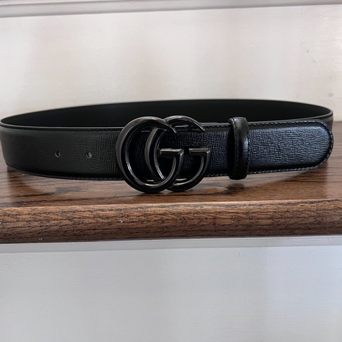 Cintura gucci nera con fibbia - cintura,