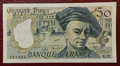 Billet francs quentin la - 50,