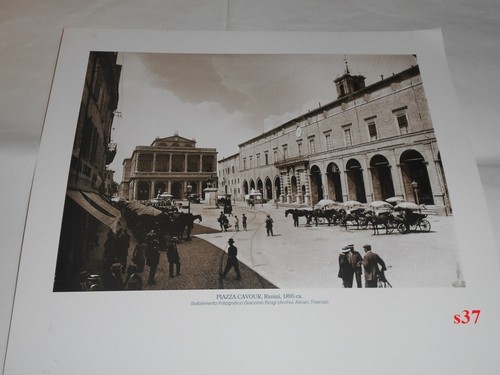 Piazza cavour rimini 1895 - piazza,