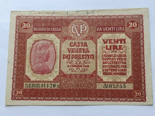 Buono cassa 20 lire - buono,