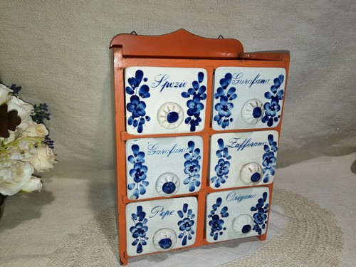 Antico mobiletto porta spezie - mobiletto,