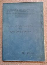 FIAT 500 D 1964 CARTA DI CIRCOLAZIONE DA COLLEZIONE 