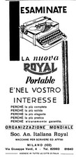 PUBBLICITA' 1932 MACCHINA DA SCRIVERE ROYAL PORTATILE CARATTERISTICHE
