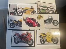 9 figurine collezione la mia moto master collection Mai Attaccate Vintage