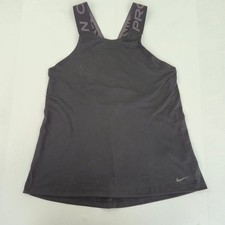 NIKE PRO Canotta Medium 12 14 Nera Donna Activewear Idratazione-Wicking Dri-Fit