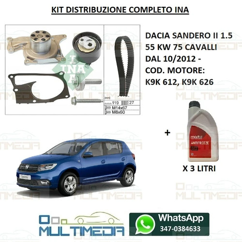 Kit distribuzione pompa - +,