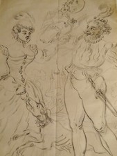 SCUOLA FRANCESE XIX DISEGNO