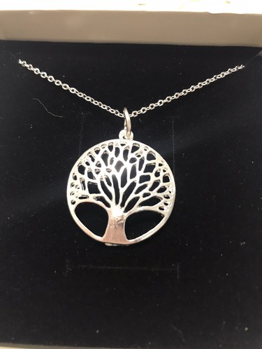 Collana con pendente albero - collana,