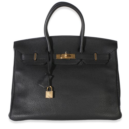 Hermès black togo birkin - black, 35