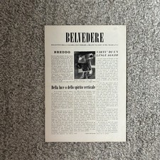 BELVEDERE N. 5 - BREDDO Gastone - Bollettino Galleria Gian Ferrari