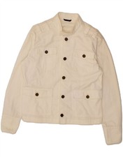 Giacca bomber uomo DANIELE ALESSANDRINI IT 50 grande bianco sporco cotone AB05