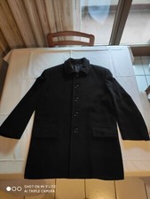 Cappotto Uomo Nero Wool and Cashmere Taglia M Made in Italy