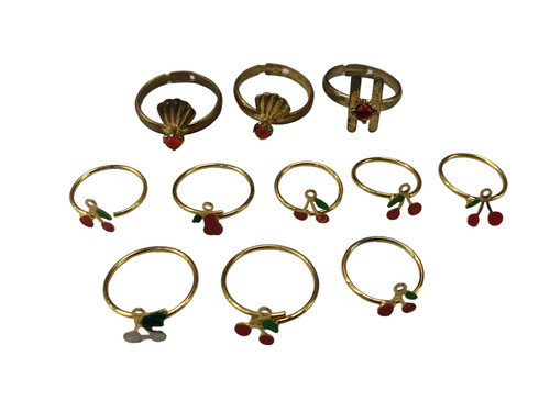 Lotto anelli metallo per - lotto, 11
