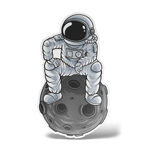 Sticker astronauta adesivo - sticker,