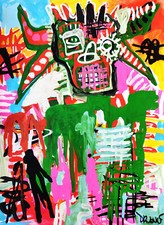 Dr. LOVE BASQUIAT Mario Schifano Keith Haring Banksy Mimmo Rotella Mark Kostabi