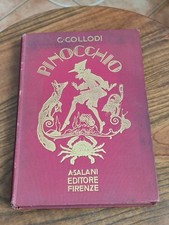 Libro Pinocchio Ed Salani Firenze 1929 Collodi Illustrazioni Cavalieri Burattino